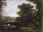 cattle farmer and the landscape Claude Lorrain